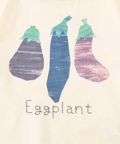 各種水果和蔬菜剪紙印花T恤