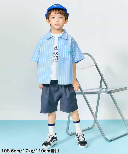 【連衣裙】條紋格子襯衫