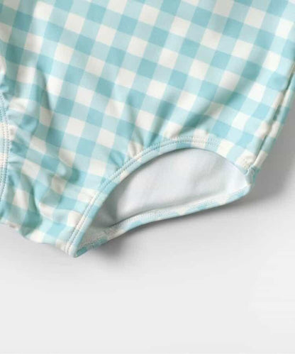 荷葉邊連衣裙泳裝