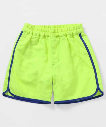 彩色拼接海灘短褲