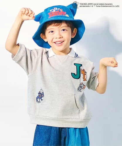 《貓和老鼠》領口圖案T恤