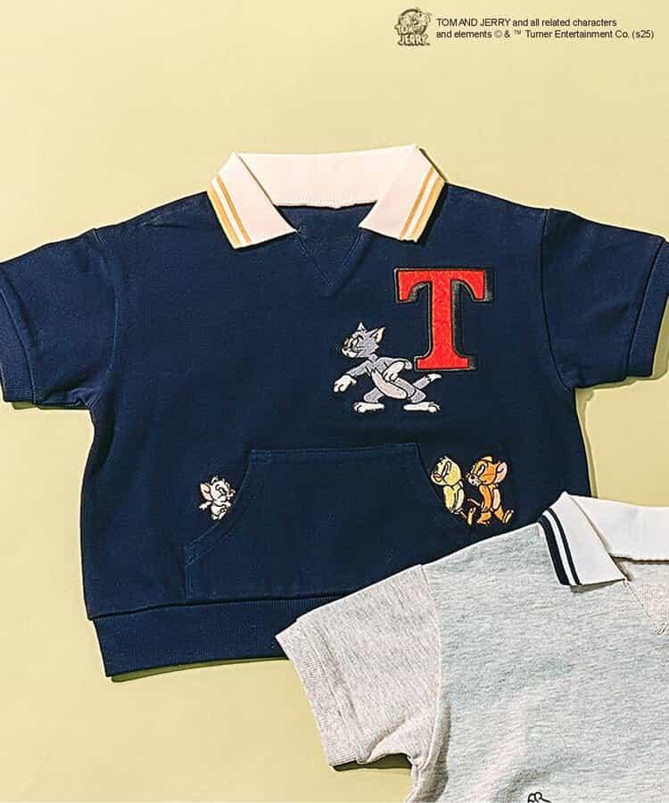 《貓和老鼠》領口圖案T恤