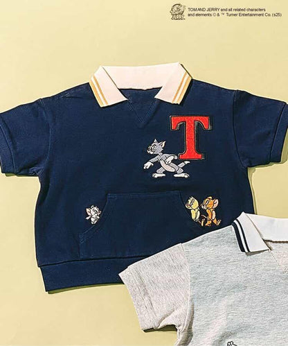 《貓和老鼠》領口圖案T恤