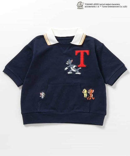 《貓和老鼠》領口圖案T恤