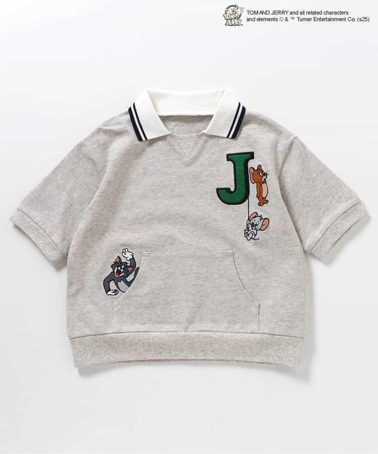 《貓和老鼠》領口圖案T恤