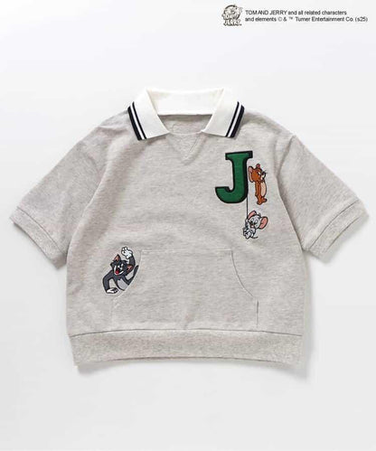 《貓和老鼠》領口圖案T恤