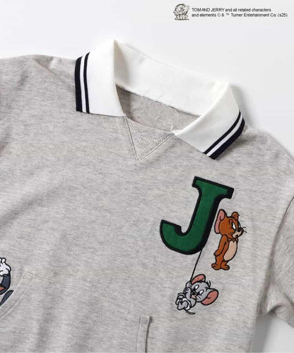 《貓和老鼠》領口圖案T恤