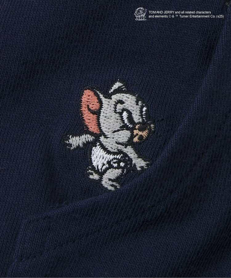 《貓和老鼠》領口圖案T恤