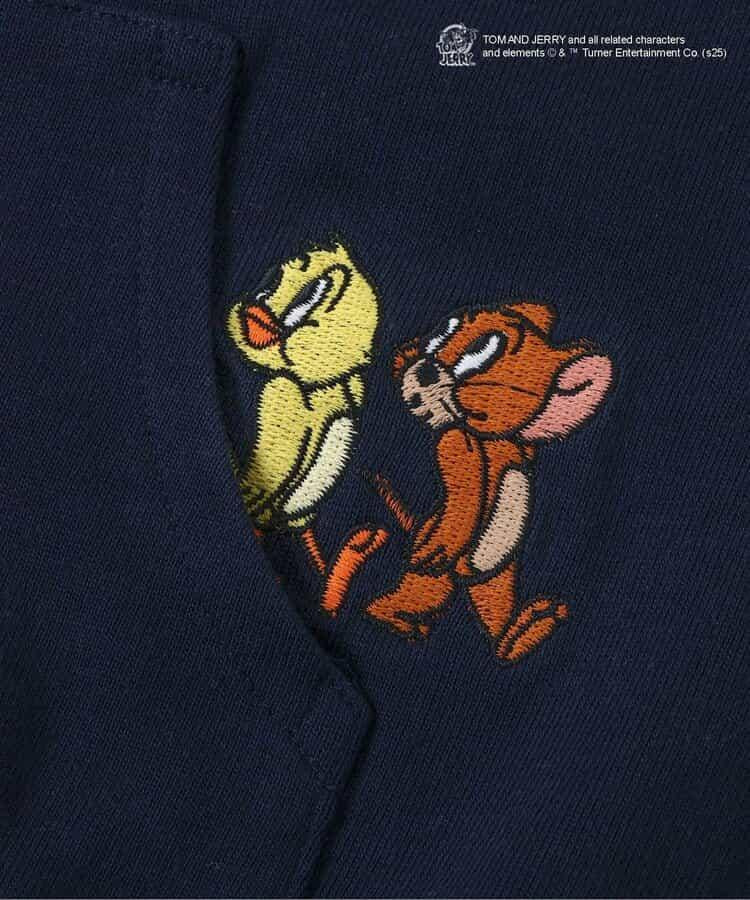 《貓和老鼠》領口圖案T恤