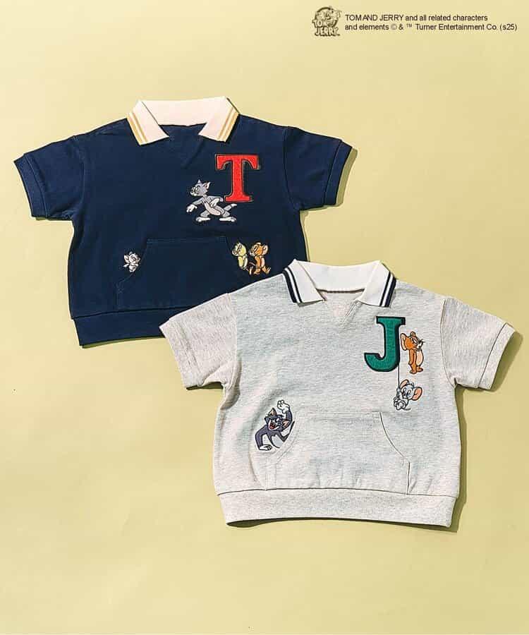 《貓和老鼠》領口圖案T恤