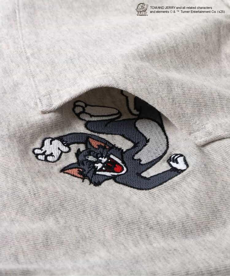 《貓和老鼠》領口圖案T恤