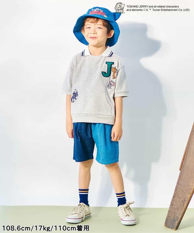 《貓和老鼠》領口圖案T恤