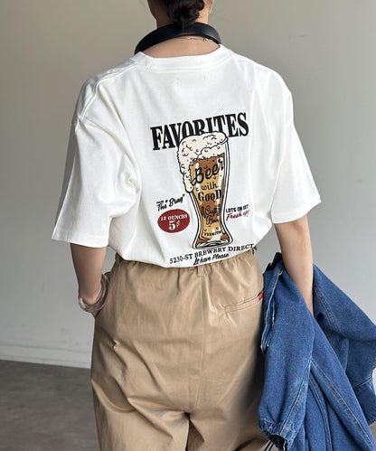 組合包刺繡T恤