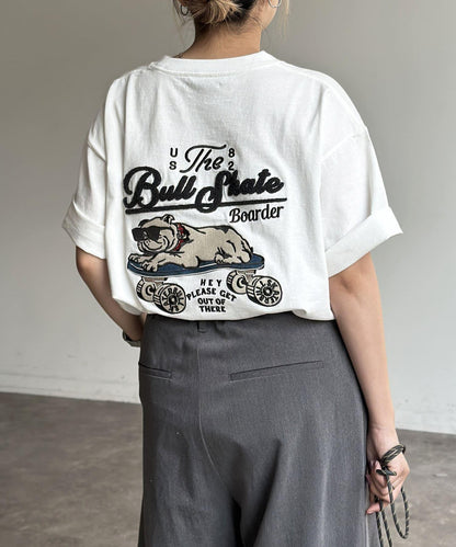 組合包刺繡T恤