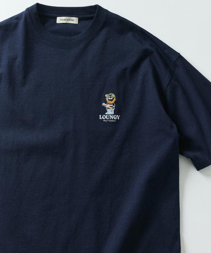 大尺寸 刺繡點綴 圓領 T恤 / 休閒款