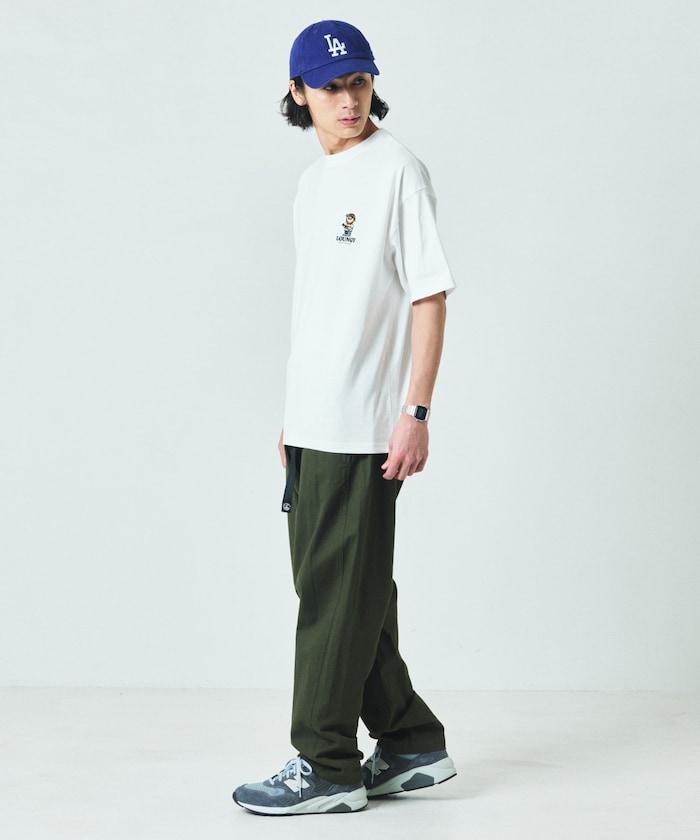 大尺寸 刺繡點綴 圓領 T恤 / 休閒款