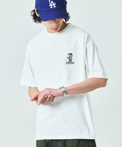 大尺寸 刺繡點綴 圓領 T恤 / 休閒款