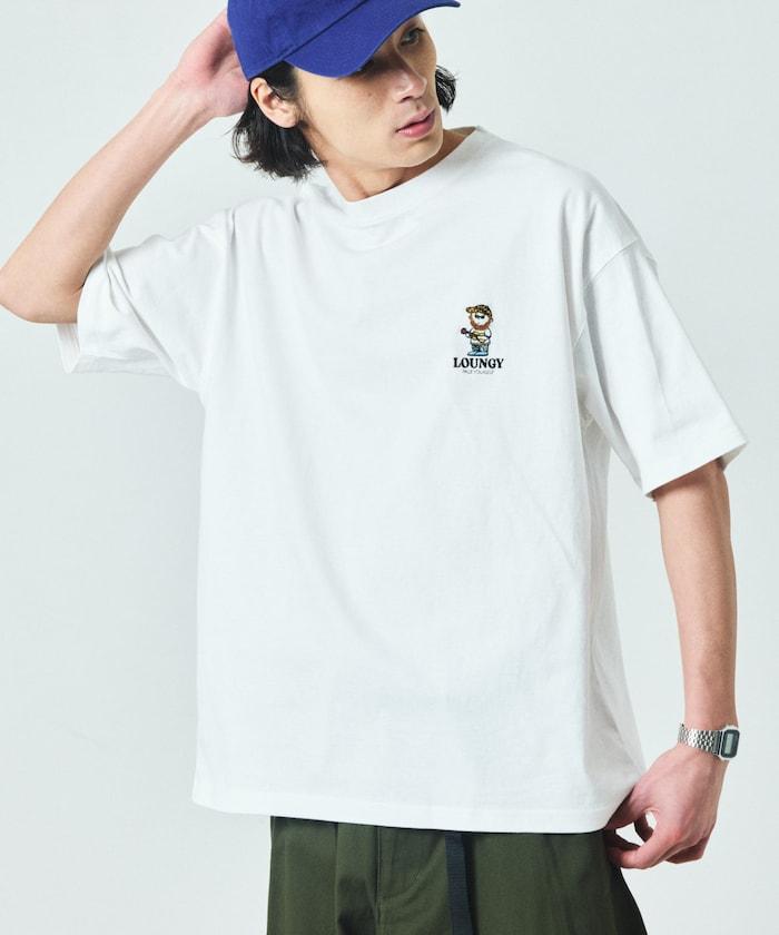 大尺寸 刺繡點綴 圓領 T恤 / 休閒款