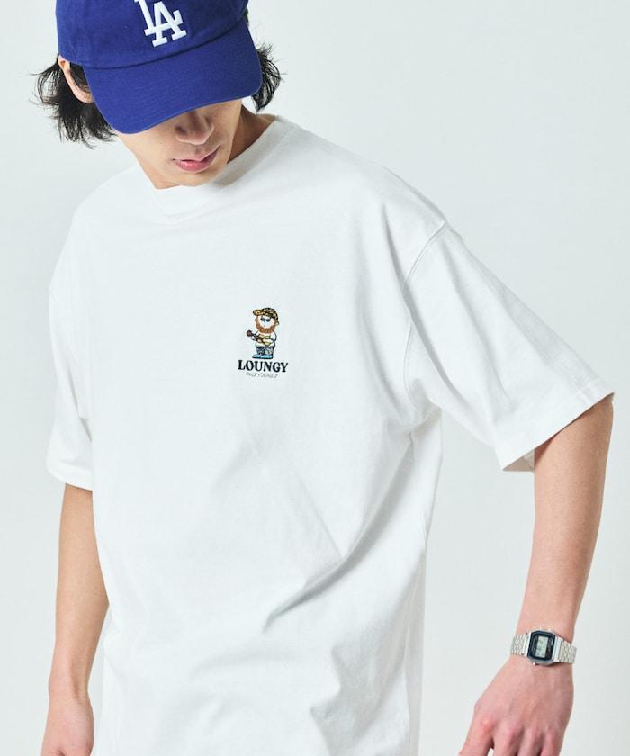 大尺寸 刺繡點綴 圓領 T恤 / 休閒款