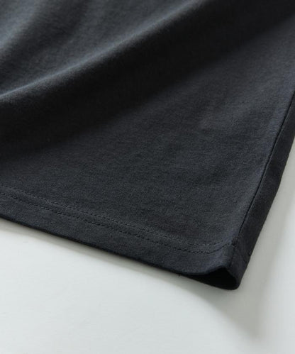 大尺寸 刺繡點綴 圓領 T恤 / 休閒款