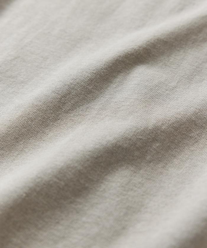 大尺寸 刺繡點綴 圓領 T恤 / 花