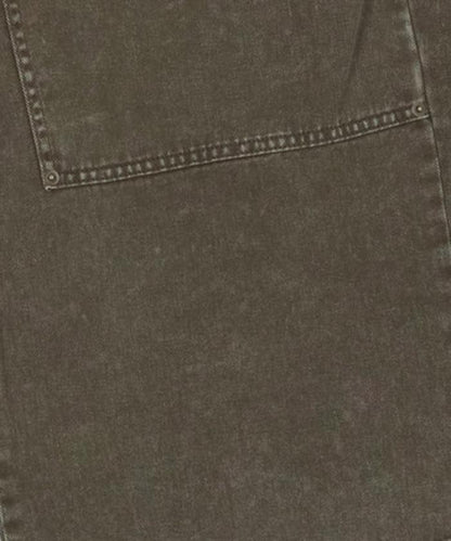 寬鬆直筒 雙膝異色牛仔褲