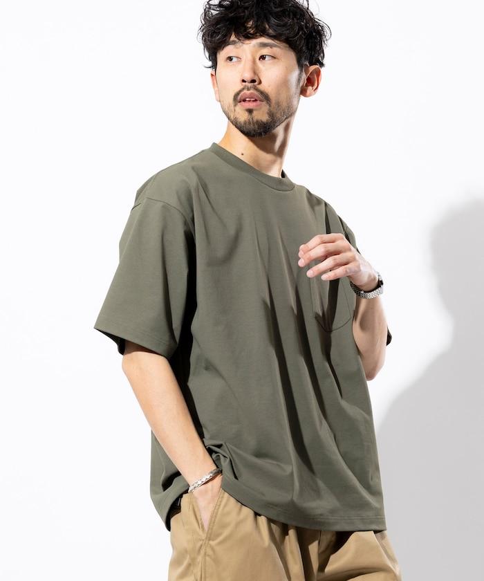 《AIR》DRY 高功能材料 7.7盎司 大尺寸 圓領口袋T恤/吸溼快乾/遮熱/防紫外線
