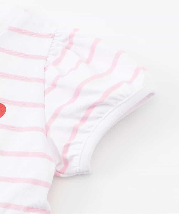 荷葉邊泡泡袖T恤｜7天風格