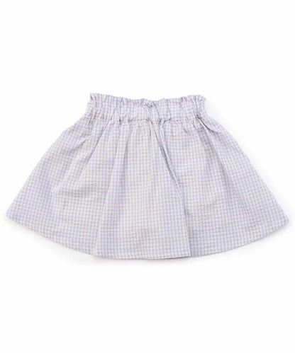 【連衣裙】少女格紋連衣裙裙褲套裝