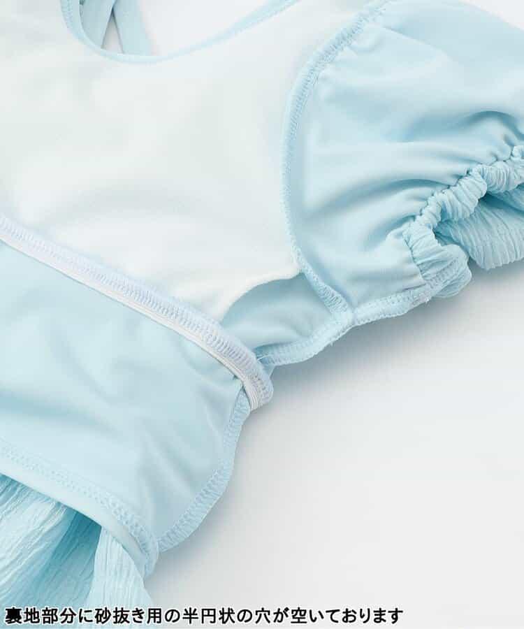 度假套裝荷葉邊分體泳衣_UV防曬