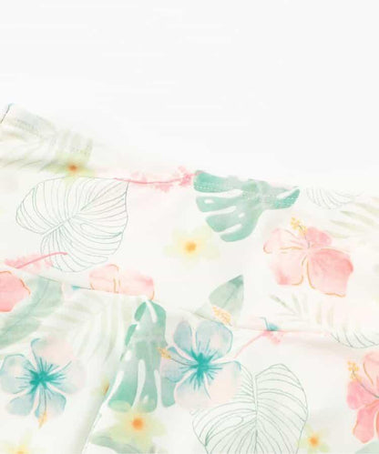 度假套裝荷葉邊分體泳衣_UV防曬