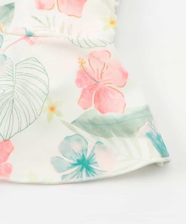 度假套裝荷葉邊分體泳衣_UV防曬