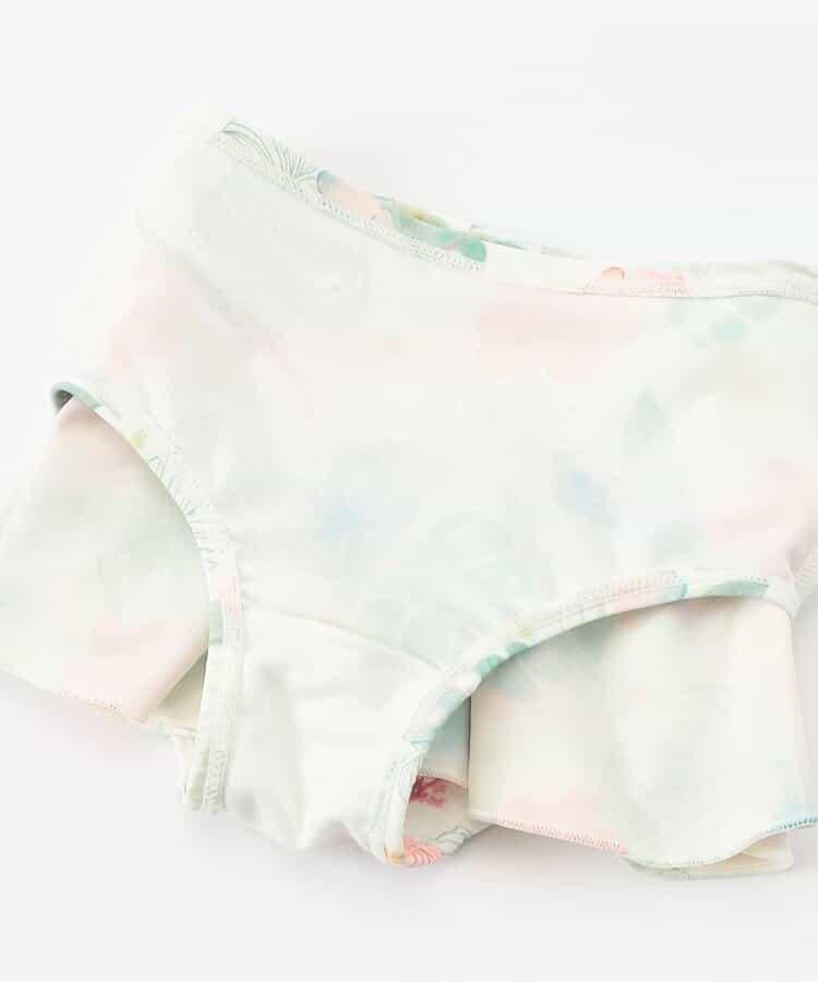 度假套裝荷葉邊分體泳衣_UV防曬