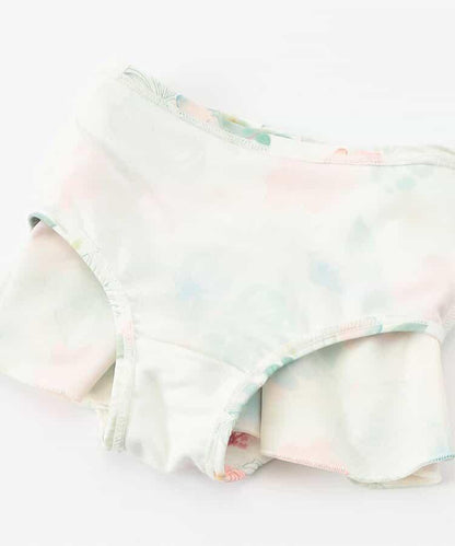 度假套裝荷葉邊分體泳衣_UV防曬