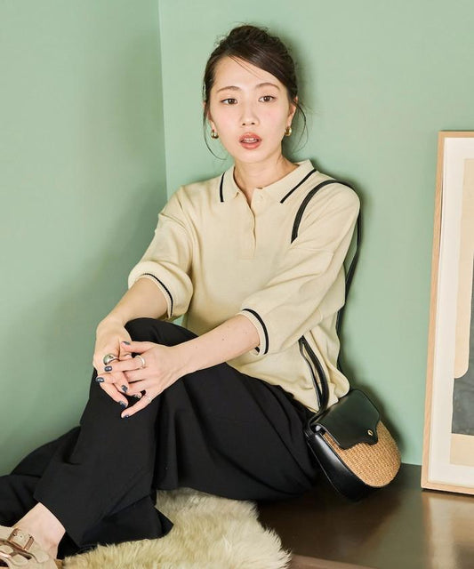 夏季針織款 立領 短袖Polo衫(可手洗)