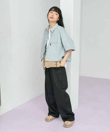 聯名 釣魚口袋 短袖襯衫