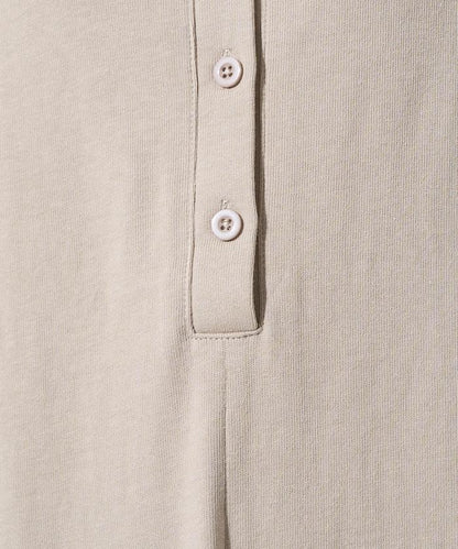 輕鬆款前開扣短袖連體褲