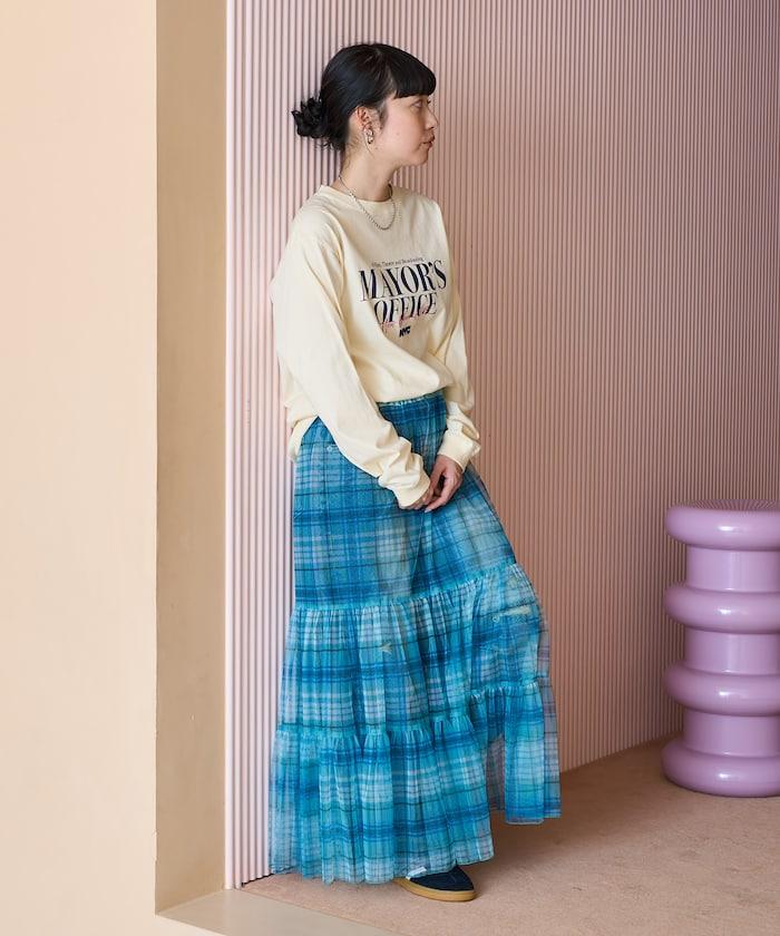 NYC 刺繡印花長袖T恤