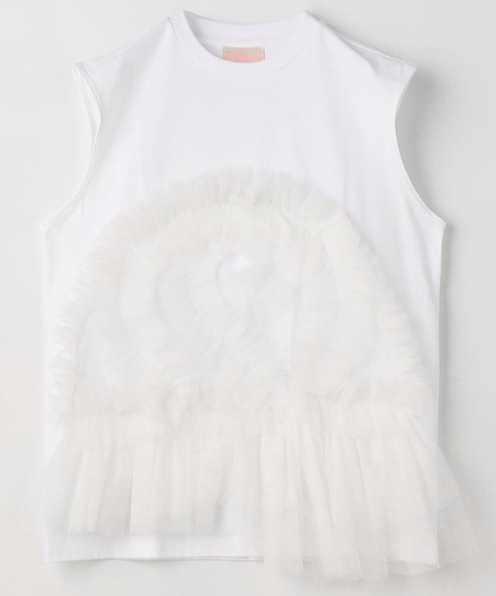 蕾絲無袖T恤 / VW-SS25-CS02