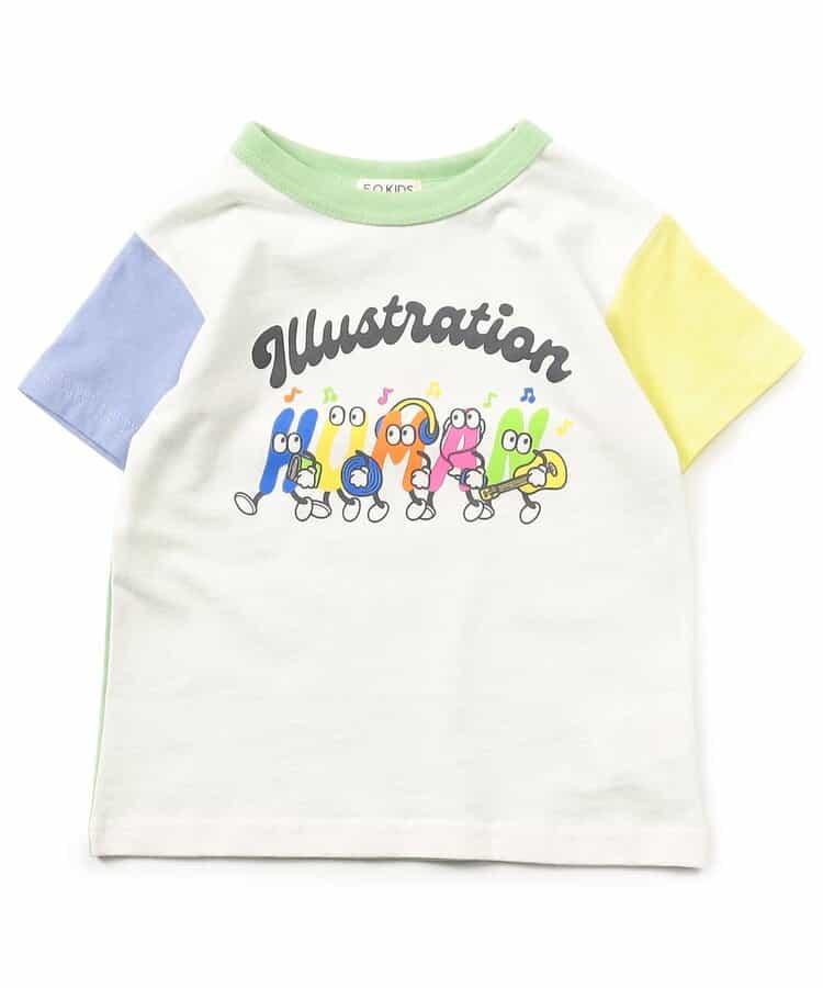 彩色圖形印花T恤