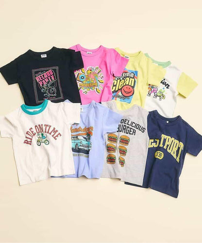 彩色圖形印花T恤