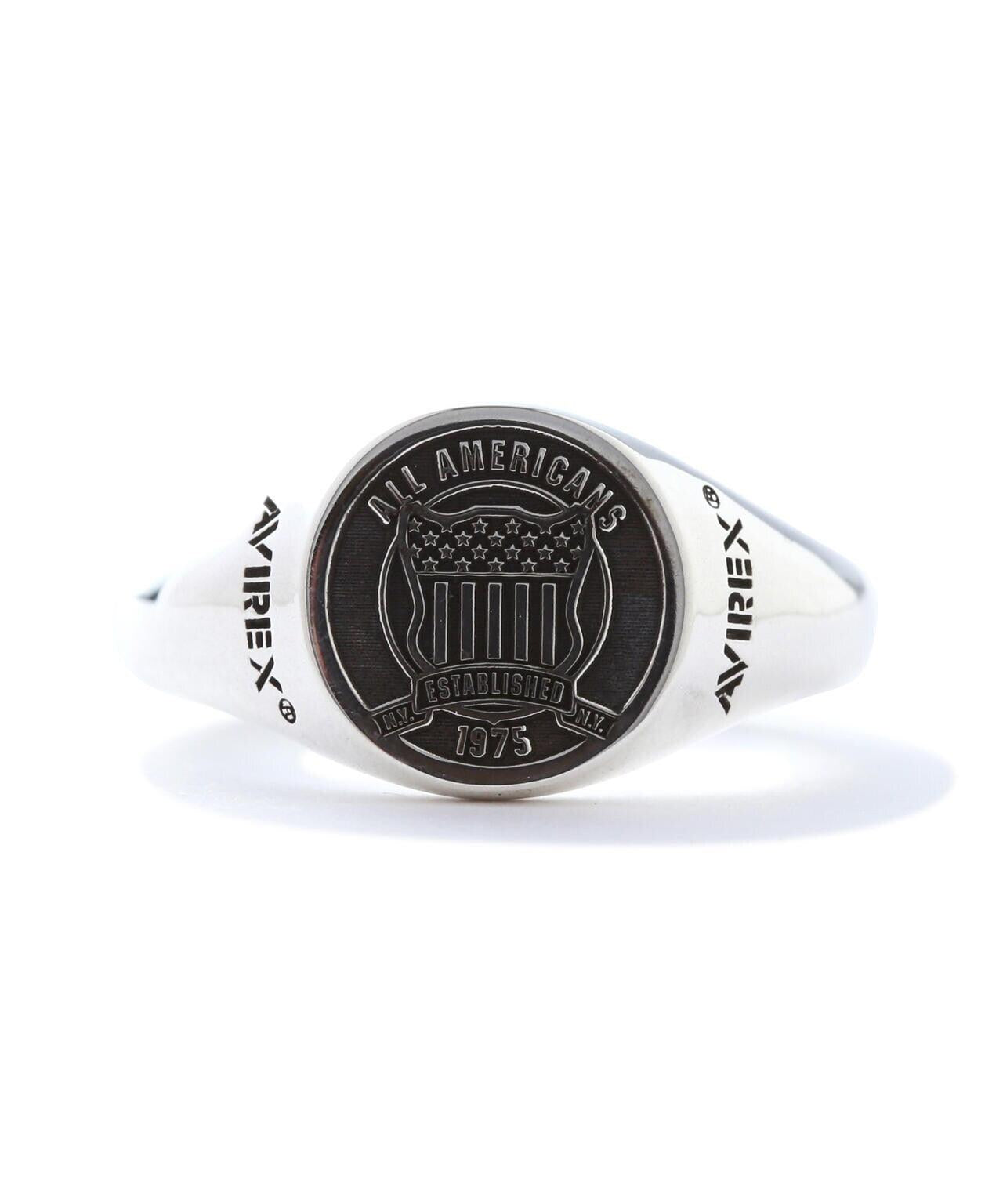 《AVIREXby J.H.M CO.，LTD. 》"VARSITY" SIGNATURE RING / "校園風" 簽名戒指 / "バーシティ"
