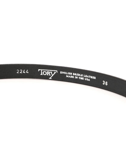TORY 皮革 / 3/4英寸 3件套銀扣腰帶