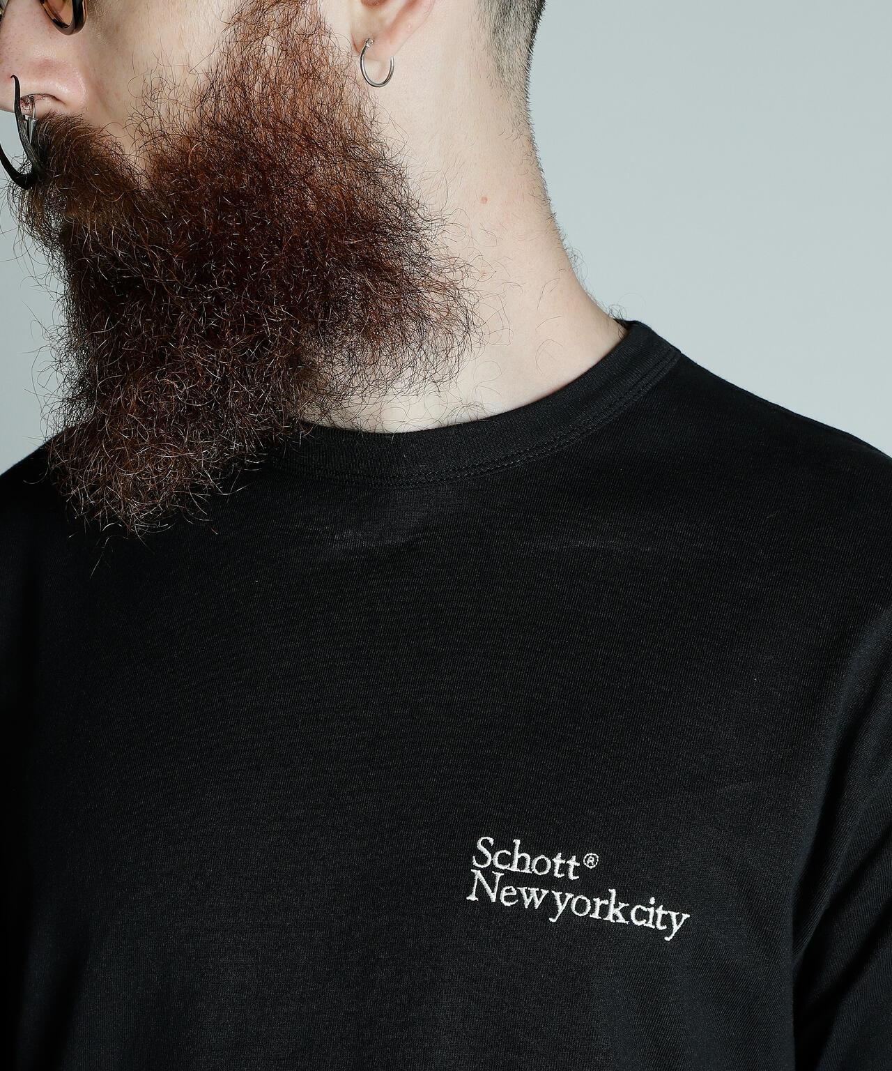 刺繡T恤 衫 Schott NYC