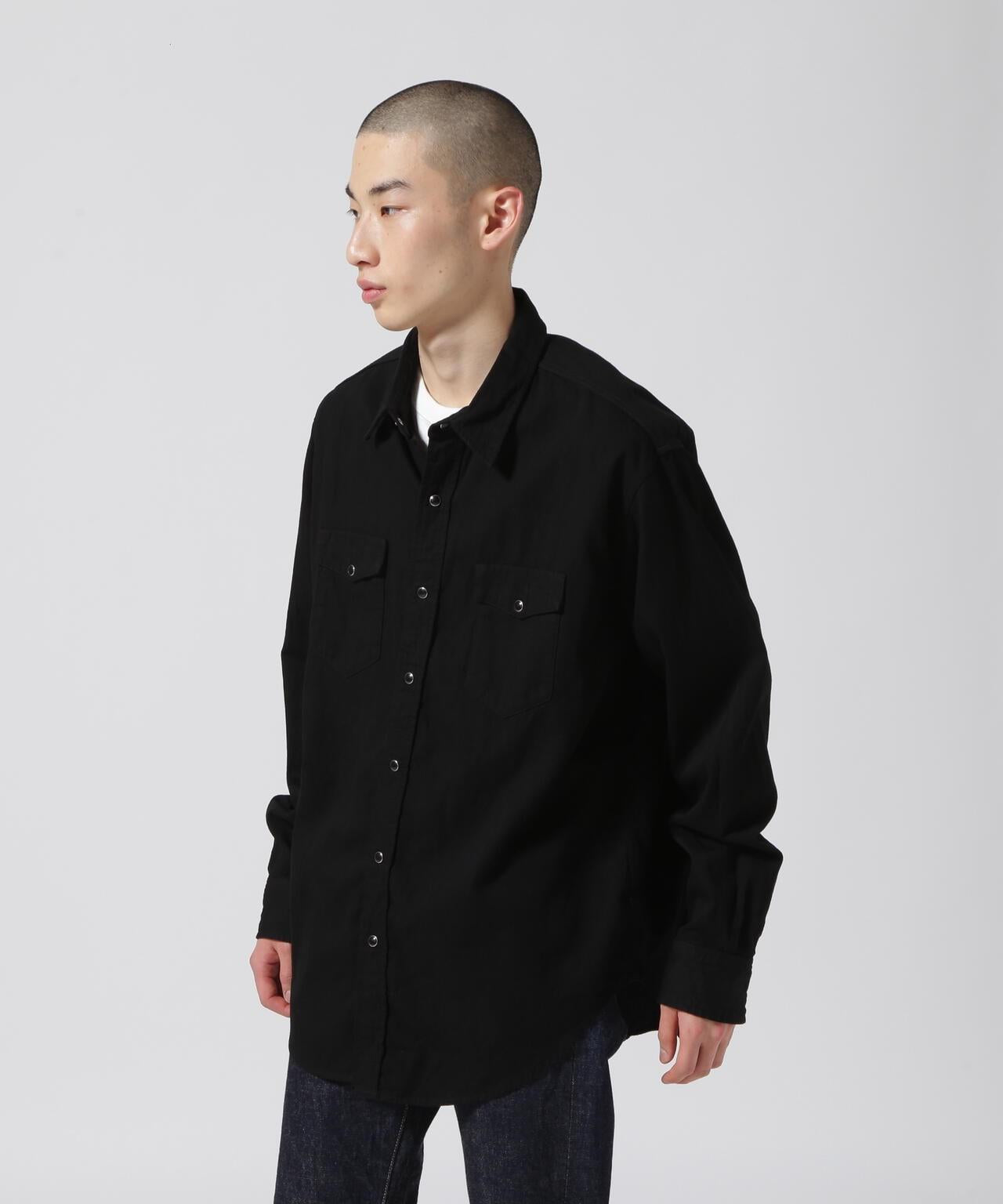 MINEDENIM（礦物牛仔）牛仔寬鬆西裝襯衫