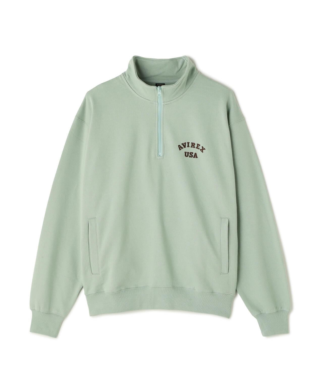 《&DEPOT限定》ASTAR HALFZIP SWEAT / A星 半拉鍊衛衣 / AVIREX / 阿維雷克斯