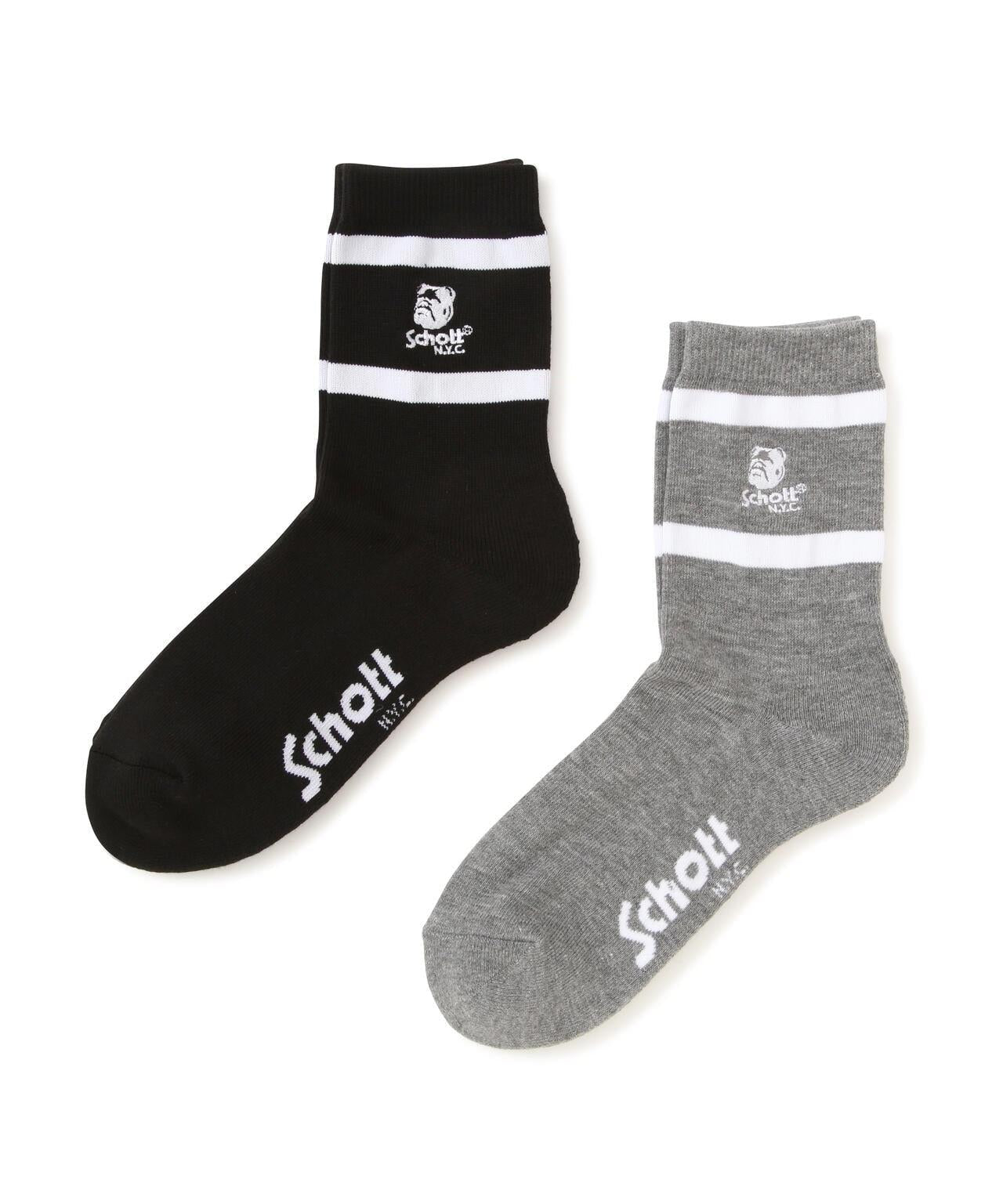 直營限定/HIGT-SOCKS STENCIL BULLDOG/印花牛頭犬高筒襪
