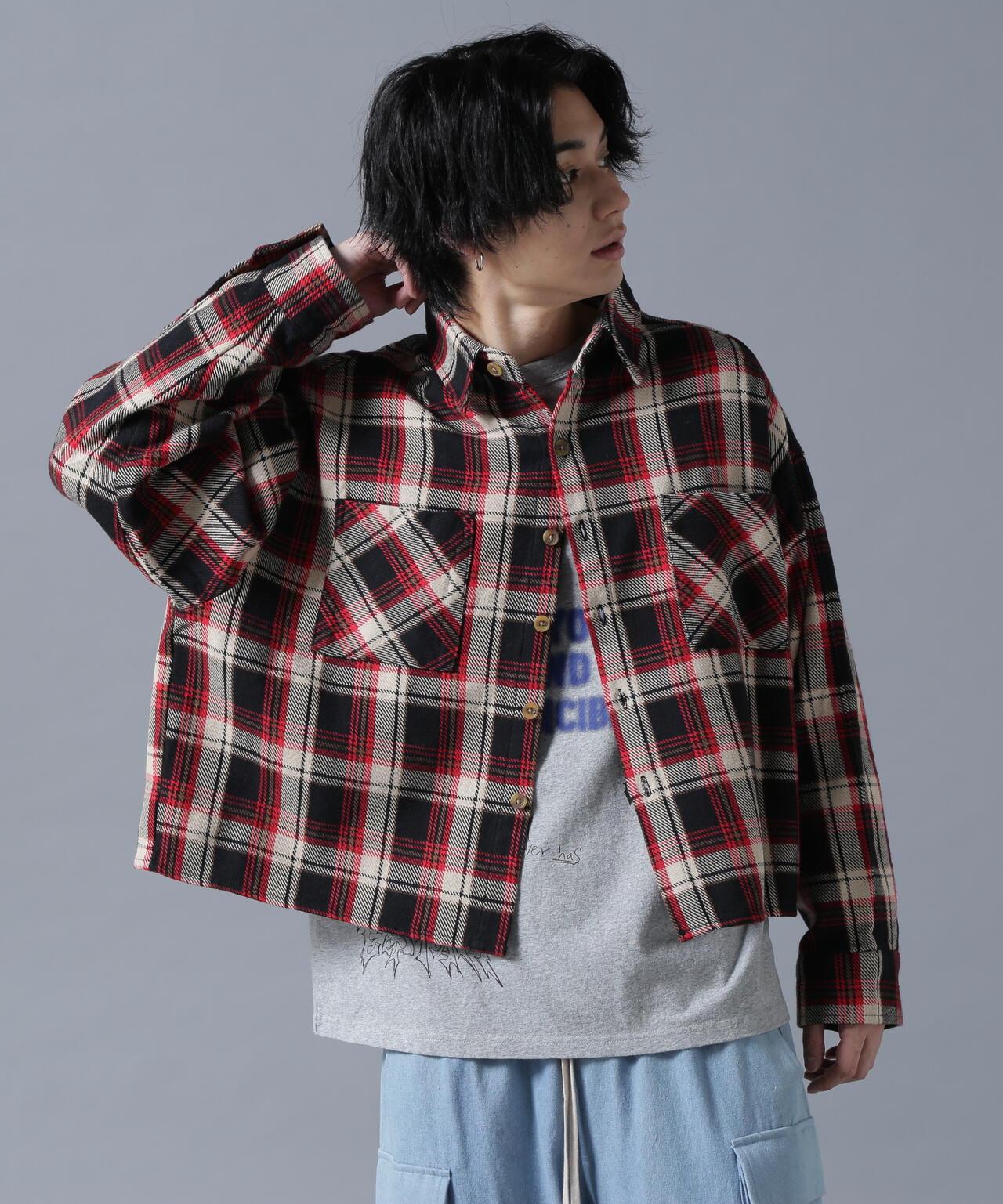 【&DEPOT限定】感謝您/棉法蘭絨格子襯衫