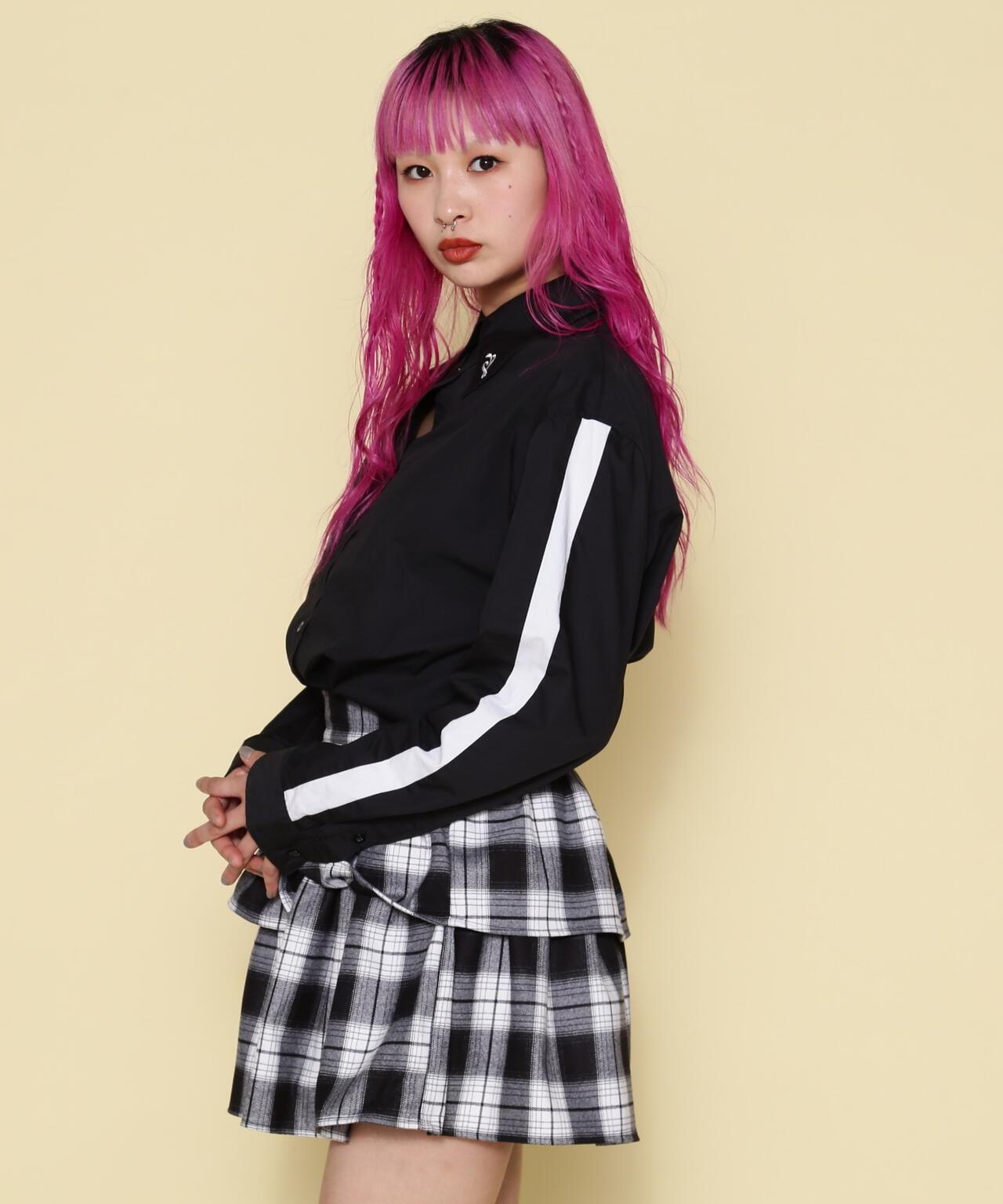 NORA/諾拉/袖線寬鬆襯衫