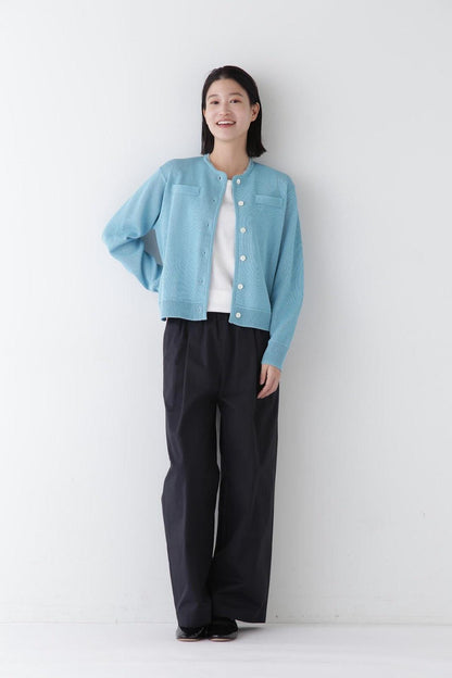 中厚格子開衫